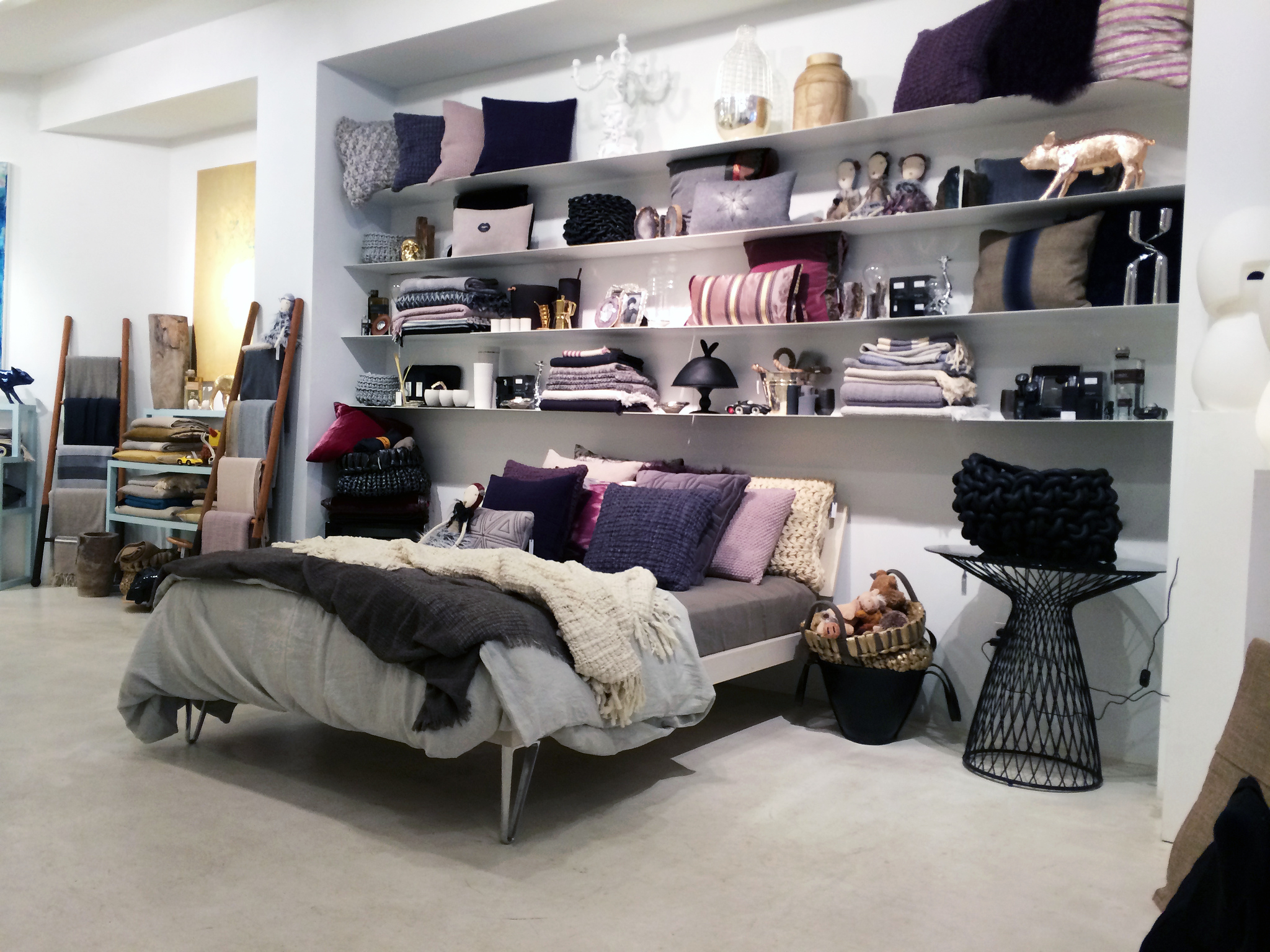 Bedroom pieces at Cristina Dos Santos in New York. Photo by alphacityguides.