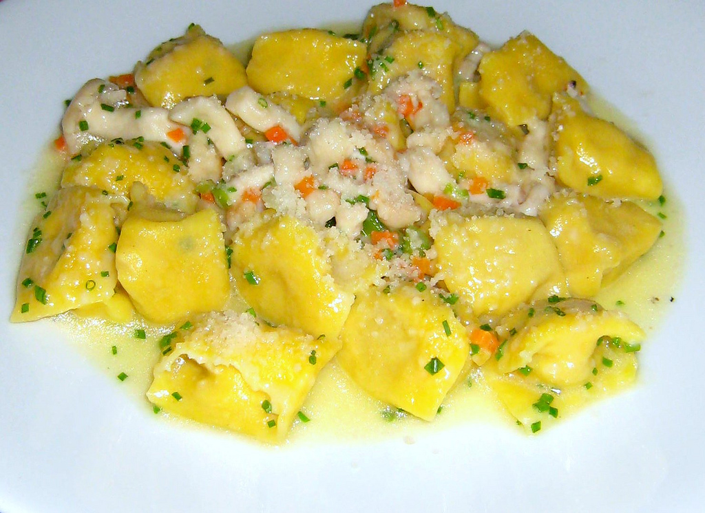 Agnolotti Dal Plin at Scarpetta in New York. Photo by <a href="http://www.flickr.com/photos/yogma/3515002976/">Yogma</a>