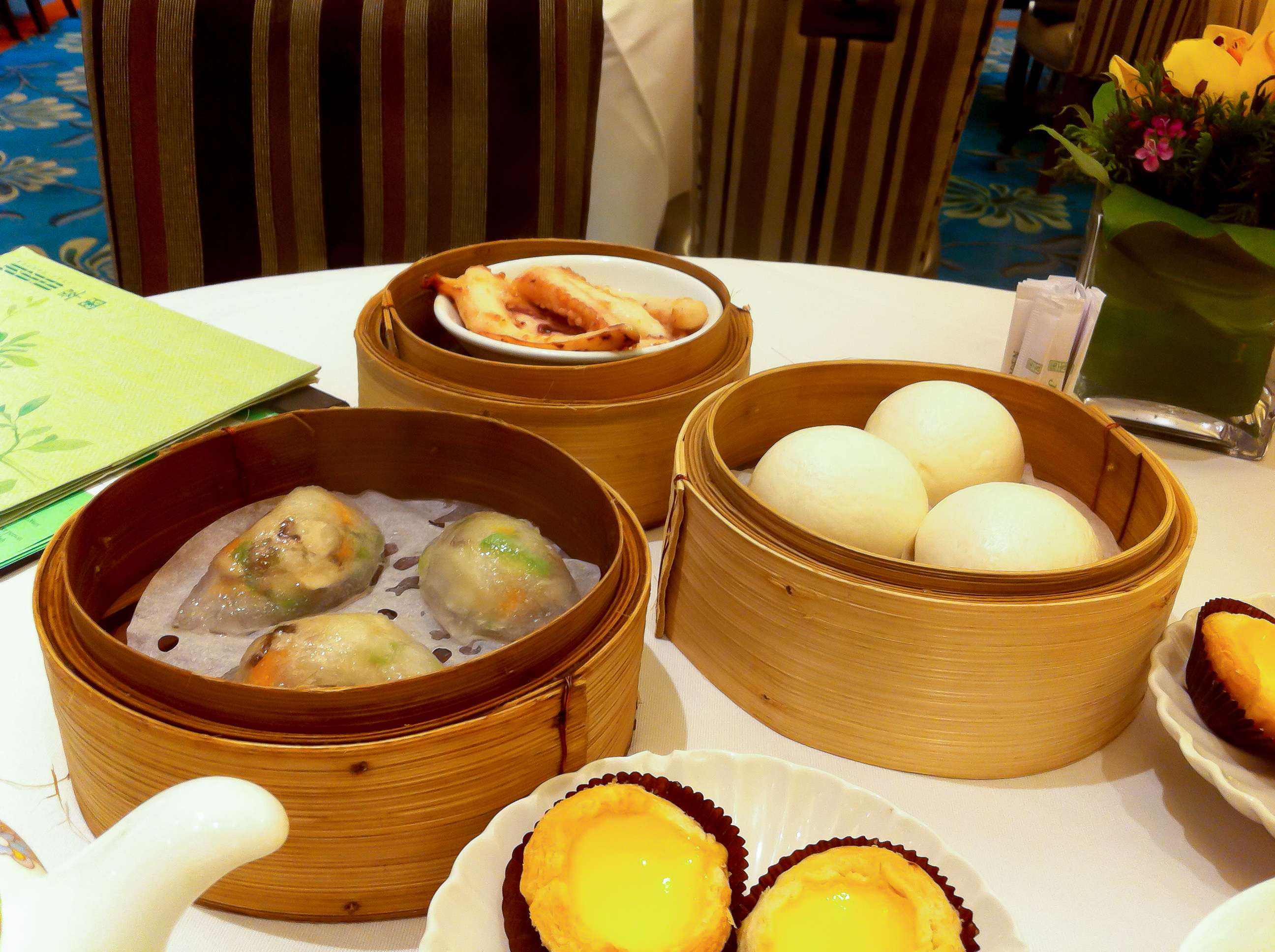 Dim Sum spread at Crystal Jade in Hong Kong. Photo by alphacityguides.