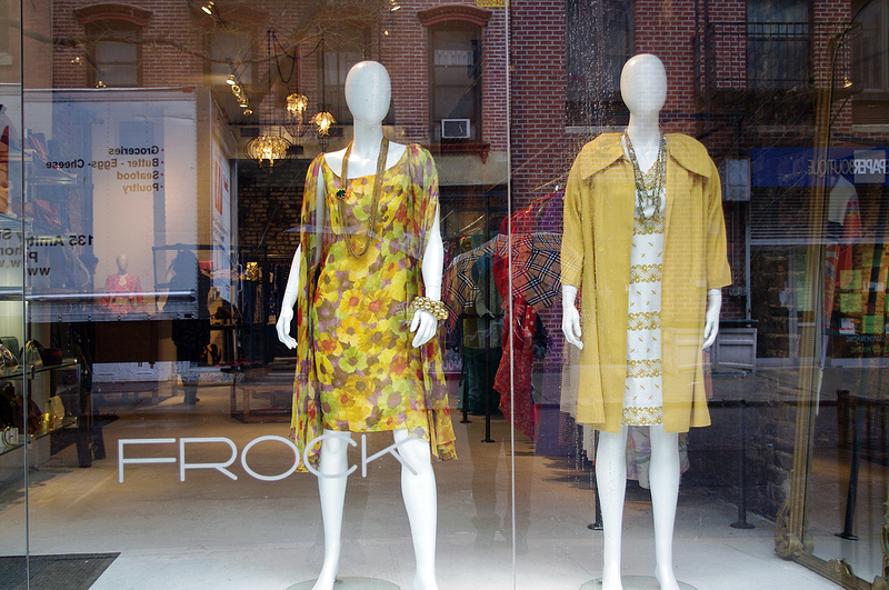 Store front at Frock NYC. Photo by alphacityguides.