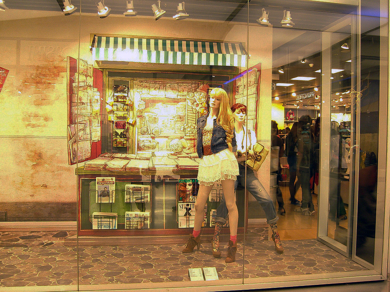 Store front at Bershka in Paris. Photo by alphacityguides.  