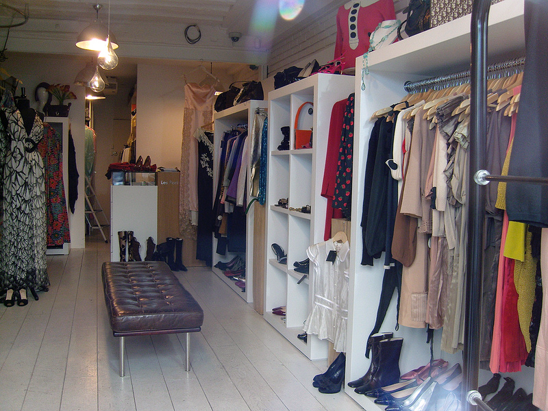 Fashion inside Les Parisiennes in Paris. Photo by alphacityguides.