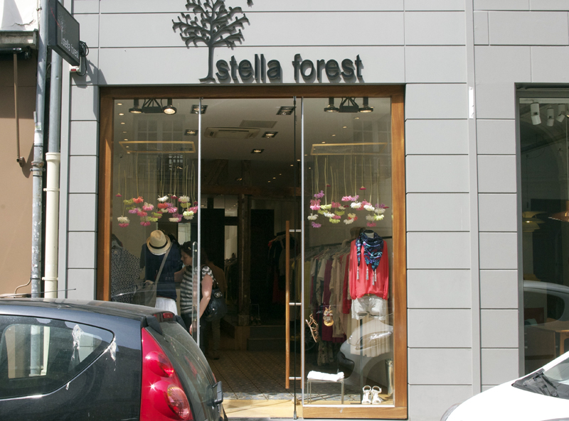 Store front at Stella Forest in Paris. Photo by alphacityguides.