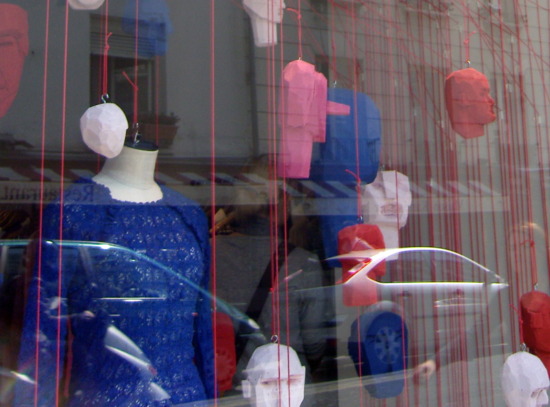 Window display at Isabel Marant in Paris. Photo by alphacityguides.