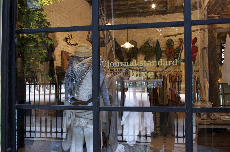 Window at Journal Standard Luxe in Paris. Photo by alphacityguides.