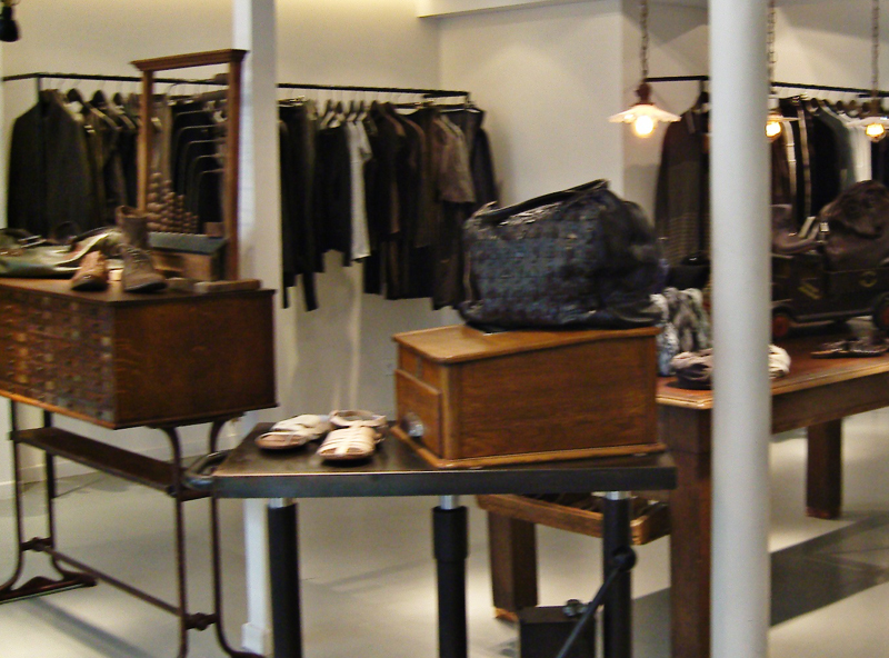 Fashion display inside Kamille in Paris. Photo by alphacityguides.