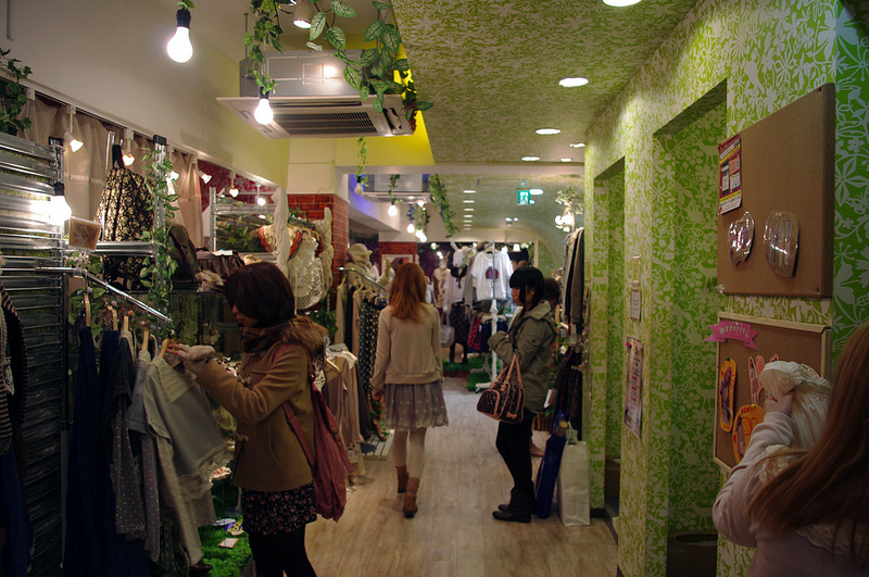 Inside Wonder Rocket Harajuku in Tokyo.