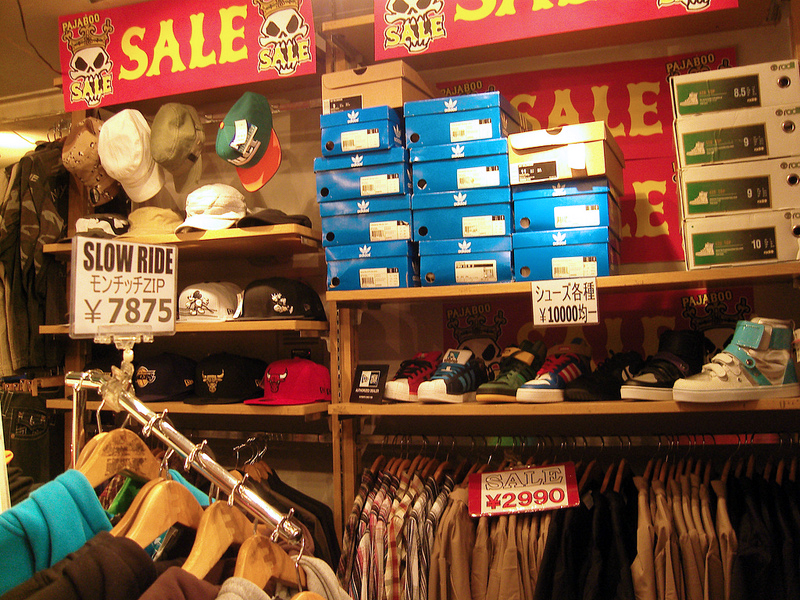 Sneakers at Pajaboo in Tokyo. Photo by alphacityguides.