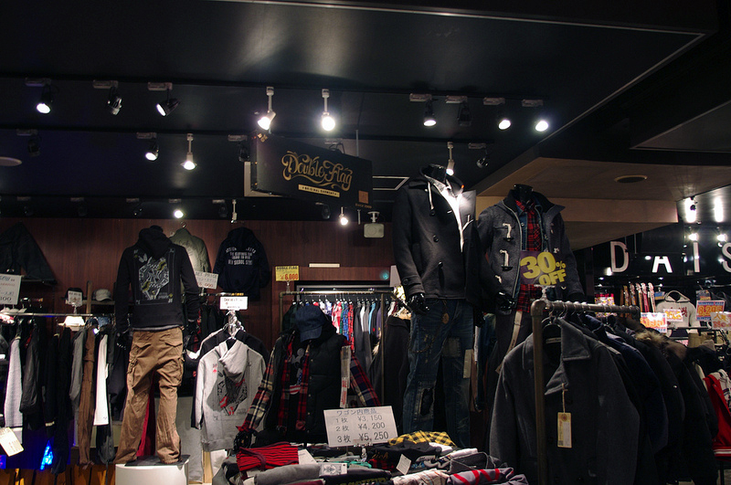 Fashion at 109 Men's department store in Tokyo. Photo by alphacityguides.