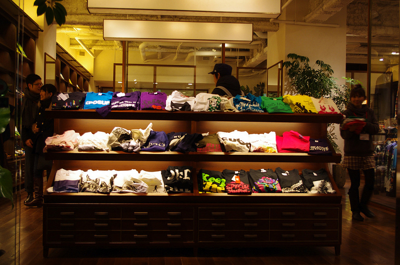 Fashion at Design Tshirts Store graniph in Tokyo. Photo by alphacityguides.
