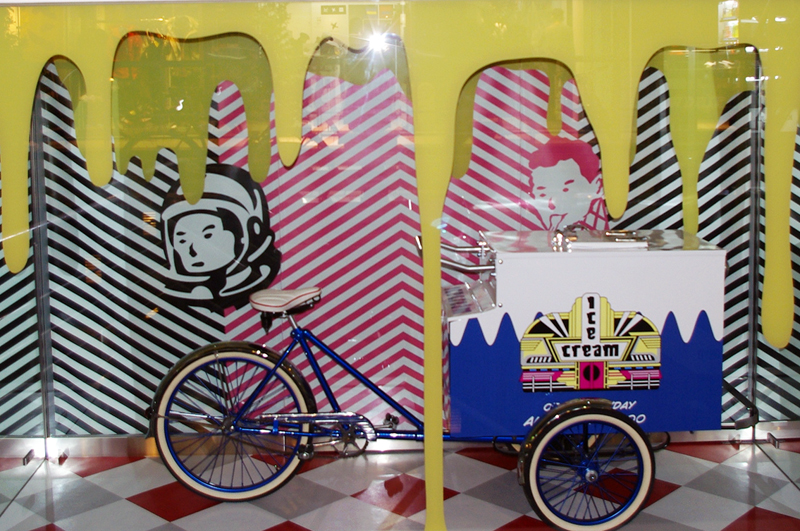 Display at Billionaire Boys Club & Ice Cream in Tokyo. Photo by alphacityguides.