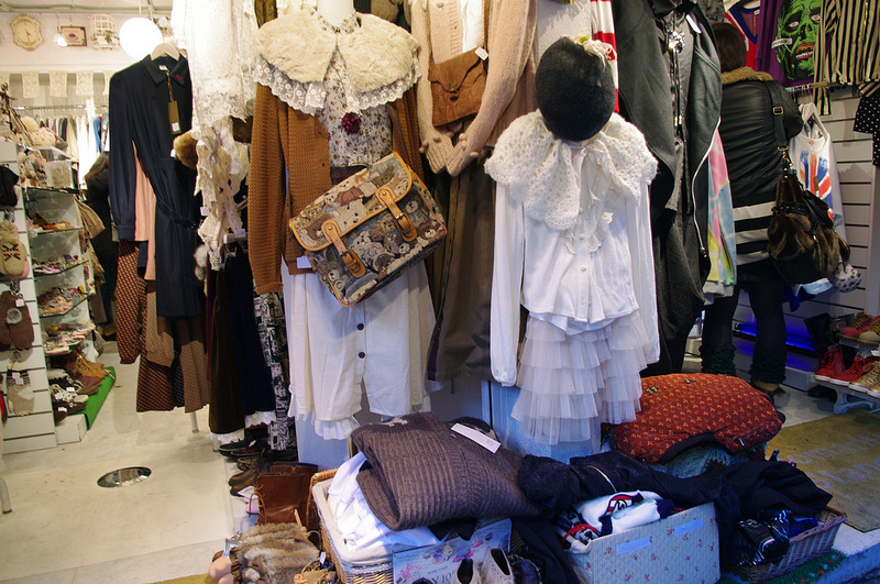 Fashion inside Romantic Standard in Tokyo. Photo by alphacityguides.