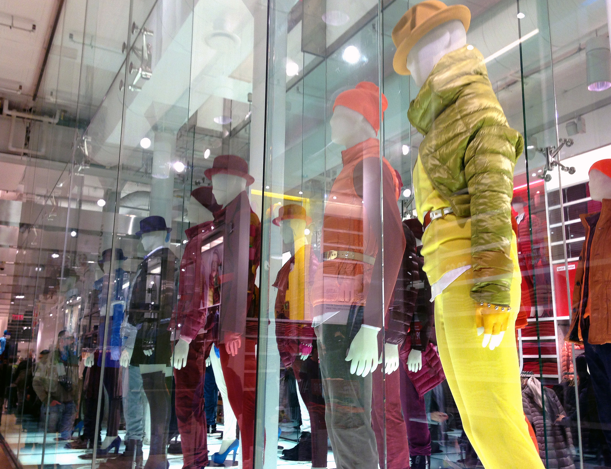 Display at Uniqlo in New York. 