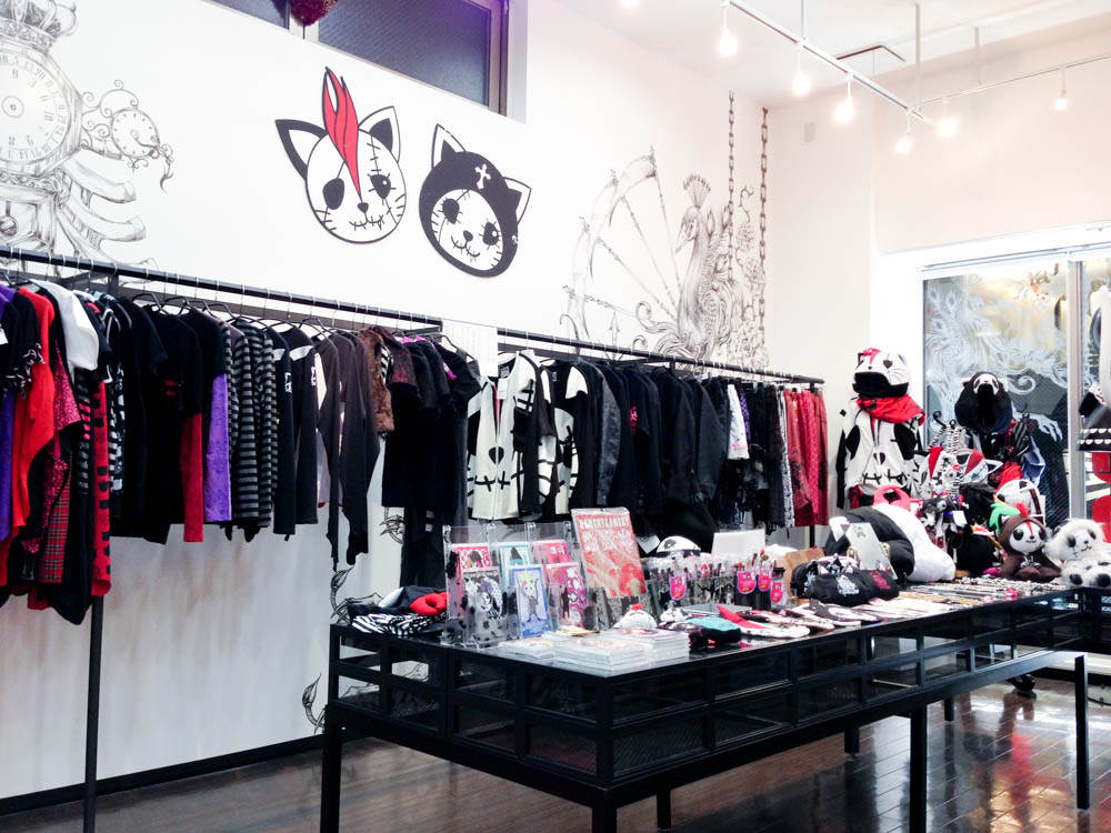 Japanese fashion gothic Shop H. Naoto in Tokyo. Photo by alphacityguides.