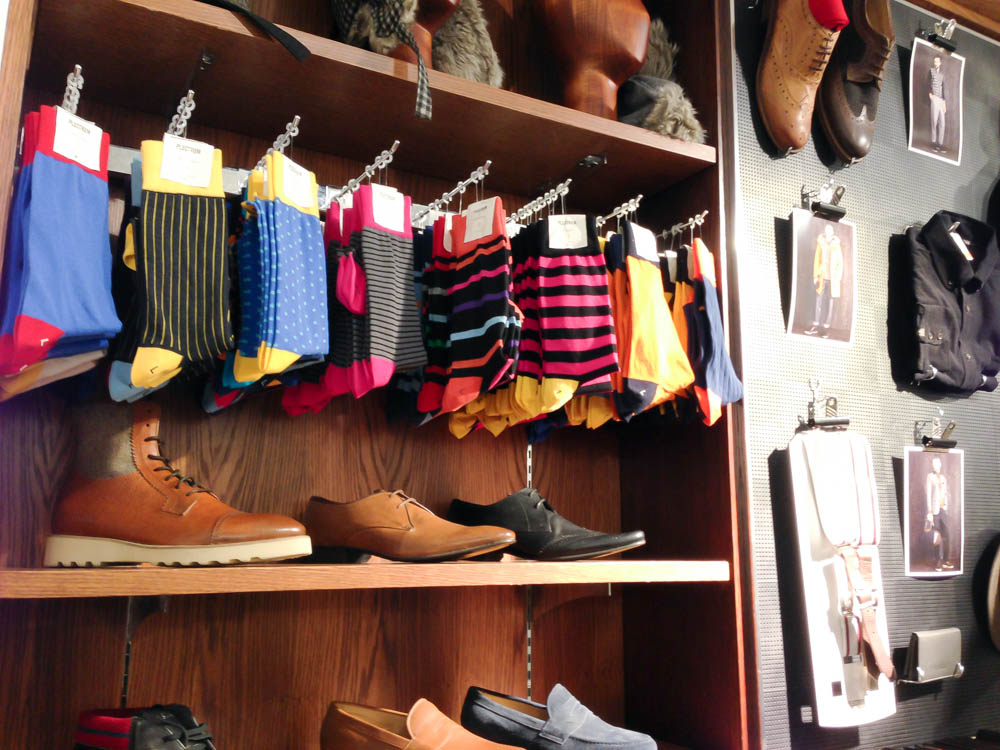 Ben Sherman socks in London. Photo by alphacityguides.