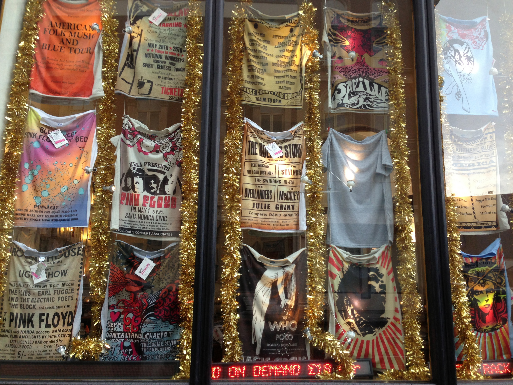 T-shirts at We Admire in London. Photo by alphacityguides.