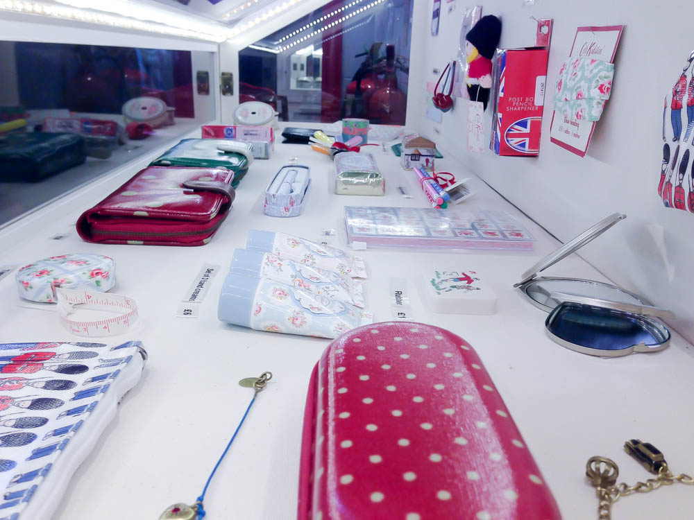 Colorful accessories at Cath Kidston in London. Photo by alphacityguides.