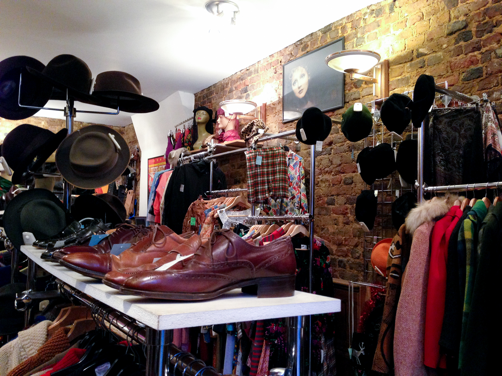 Men's vintage inside Hunky Dory Vintage in London. Photo by alphacityguides.