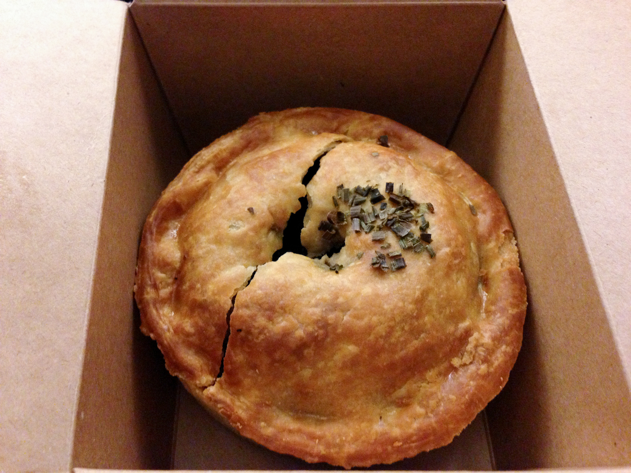 Pie to-go at Pieminister in London. Photo by alphacityguides.