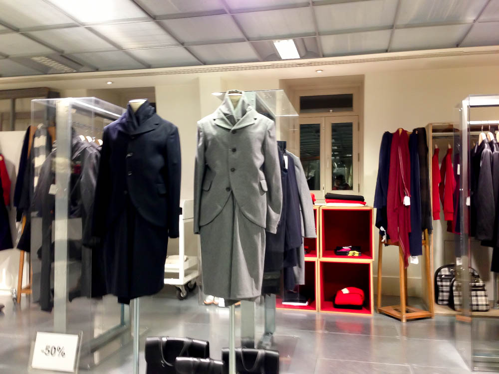 Fashion display inside The Dover Street Market London. Photo by alphacityguides.