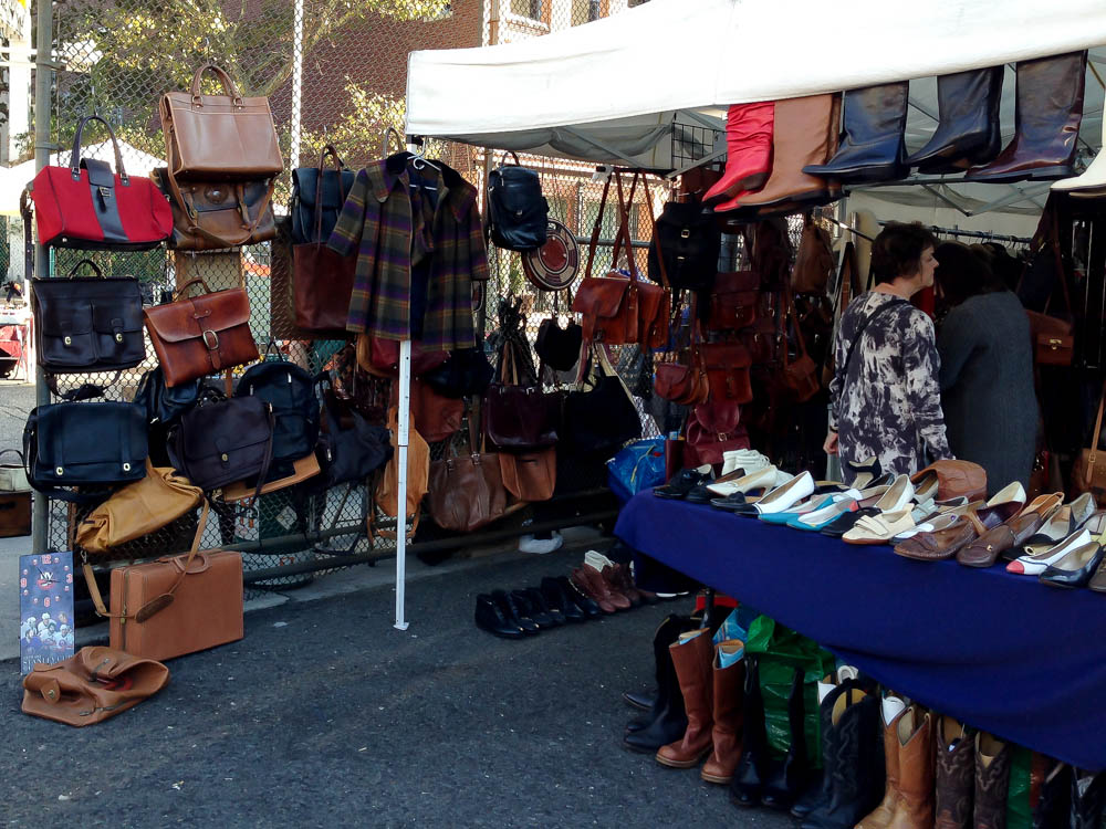 Vintage fashion at Hell's Kitchen Market in New York. Photo by alphacityguides.