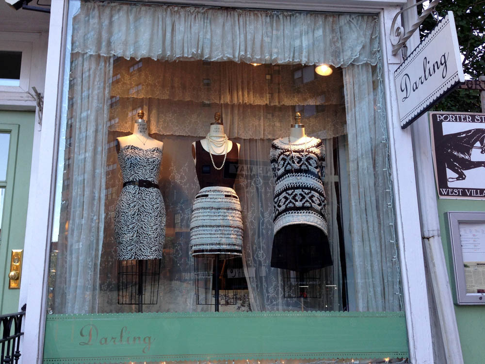 Window display at Darling in New York. Photo by alphacityguides.