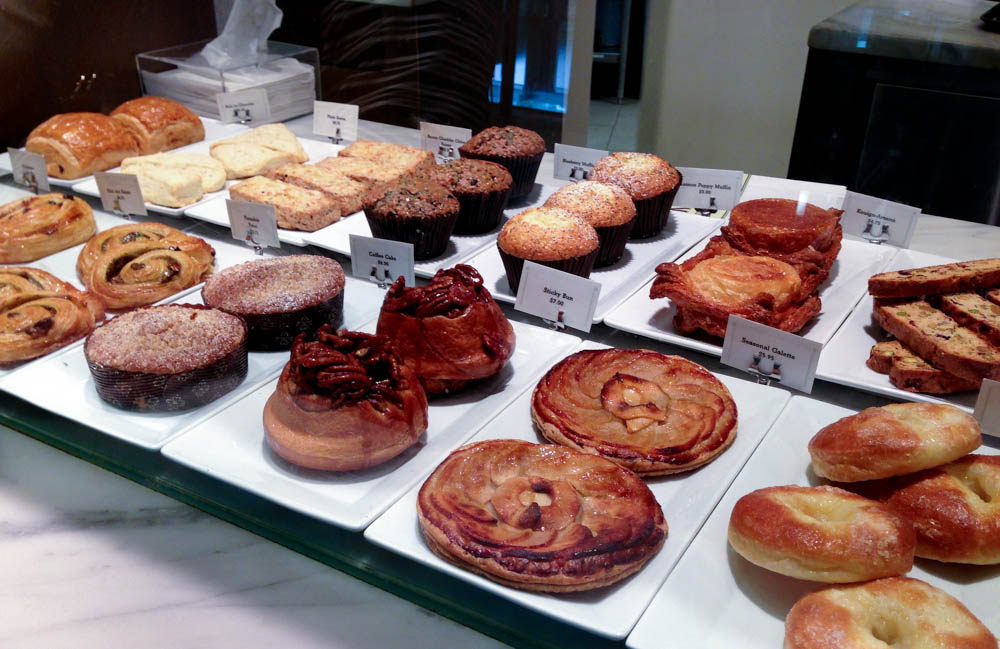 Pasty display case at Bouchon Bakery in New York. Photo by alphacityguides.