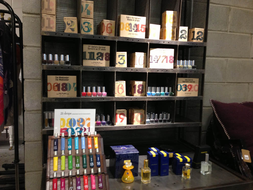 Display inside Treasure & Bond in New York. Photo by alphacityguides.