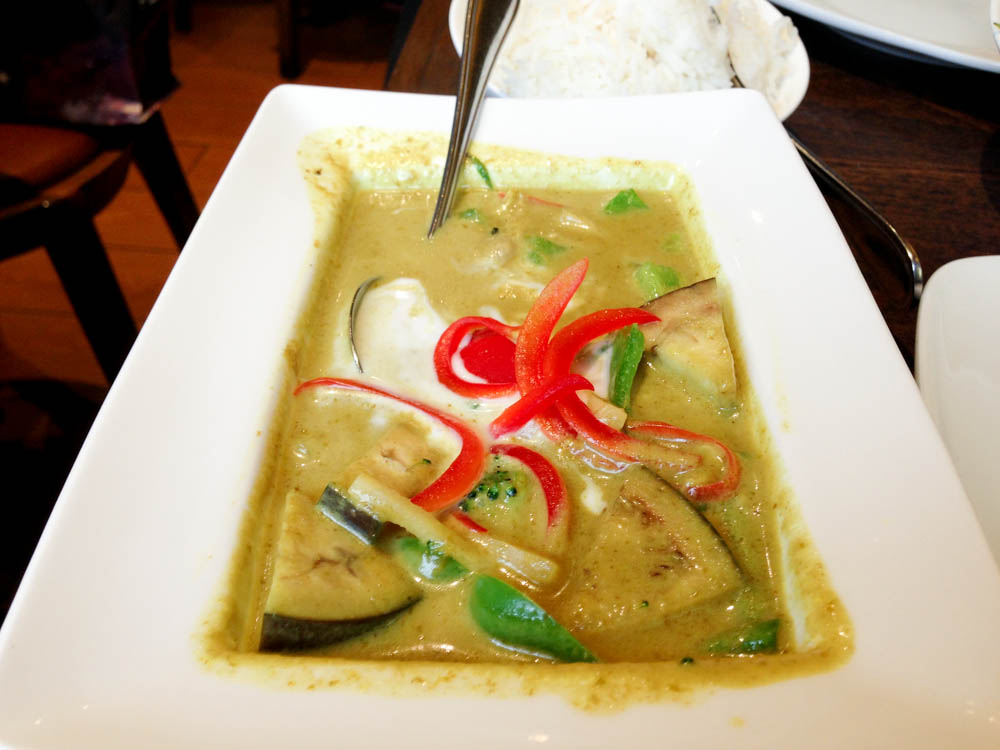 Prawn Green Curry at Thai Square in South Kensington, London. Photo by alphacityguides.