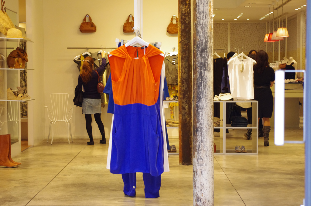 Dress at Agnes B in Paris. Photo by alphacityguides. 