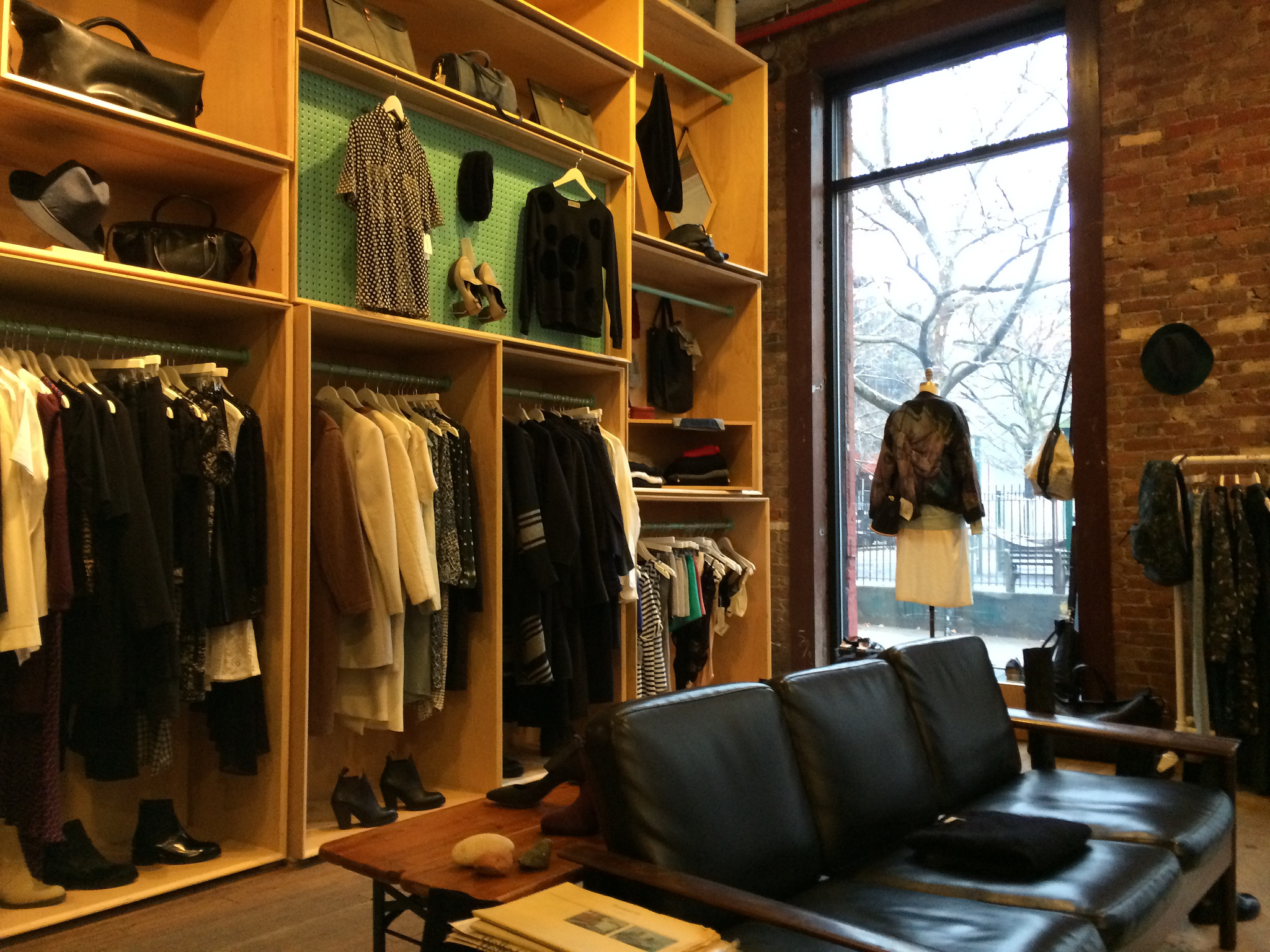 Fashion display at Creatures of Comfort in New York. Photo by alphacityguides.