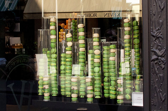 Pastry window at Hugo & Victor in Paris. Photo by alphacityguides