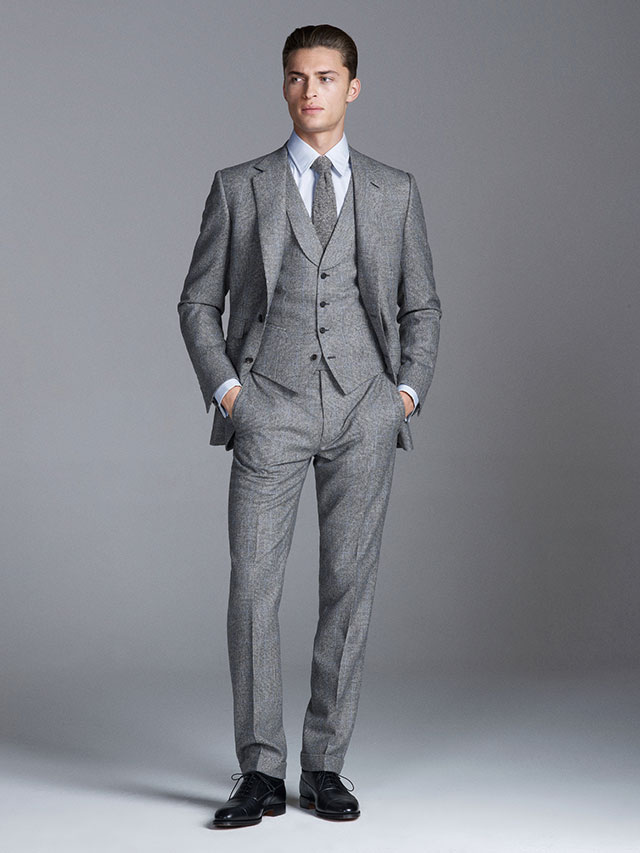 Huntsman bespoke suit.