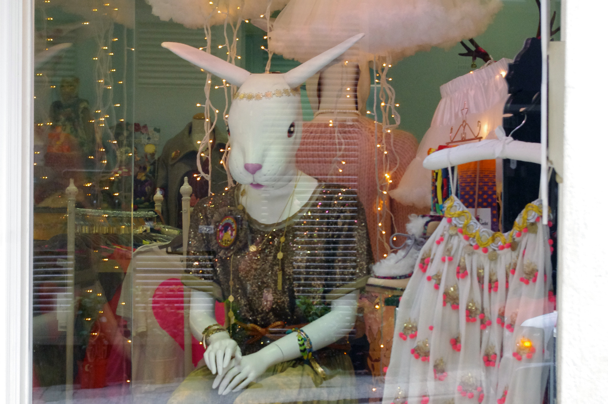 Window display at Little Black Dress in Hong Kong. Photo by alphacityguides.