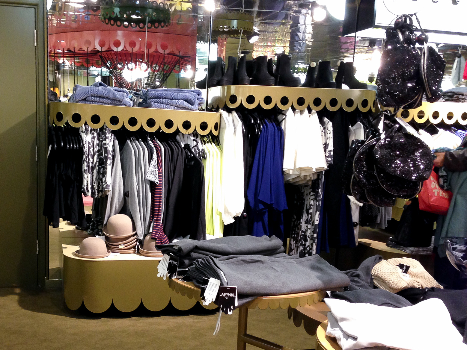 Junior women's fashion display at Monki in London. Photo by alphacityguides.