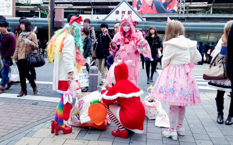 Tokyo fashion outside Harajuku in Tokyo. Photo by alphacityguides.