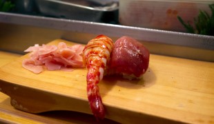 Sushi at Daiwa Sushi in Tokyo. Photo by alphacityguides.