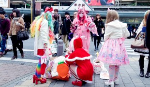 Tokyo fashion outside Harajuku in Tokyo. Photo by alphacityguides.