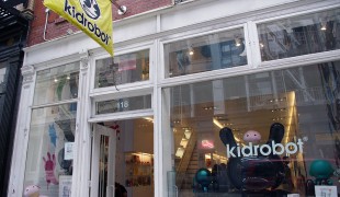 Store front at KidRobot in New York. Photo by alphacityguides.