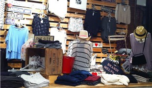 Fashion display inside Brandy Melville in New York. Photo by alphacityguides.