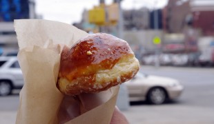 Creme brulee doughnut from Doughnut Plant in New York. Photo by alphacityguides.