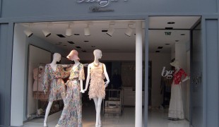 Store front at Blugirl in Paris. Photo by alphacityguides.