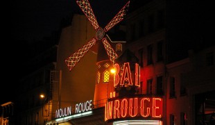 Outside the Moulin Rouge in Paris. Photo by alphacityguides.