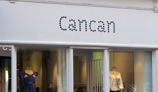 Store front at Cancan in Paris. Photo by alphacityguides.