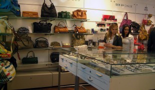 Accessories inside Publicis Drugstore in Paris. Photo by alphacityguides.