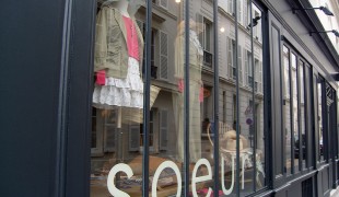 Store front at Soeur in Paris. Photo by alphacityguides.