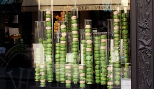 Macarons at Hugo & Victor in Paris. Photo by alphacityguides.