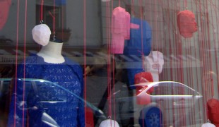 Window display at Isabel Marant in Paris. Photo by alphacityguides.