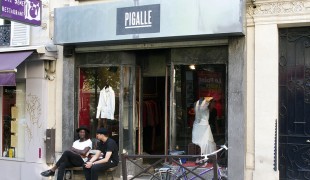 Store front at Pigalle in Paris. Photo by alphacityguides.