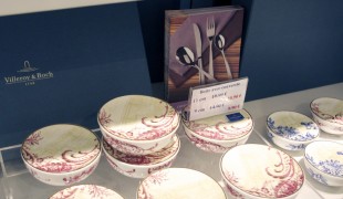 Dishes at Villeroy & Boch in Paris. Photo by alphacityguides.